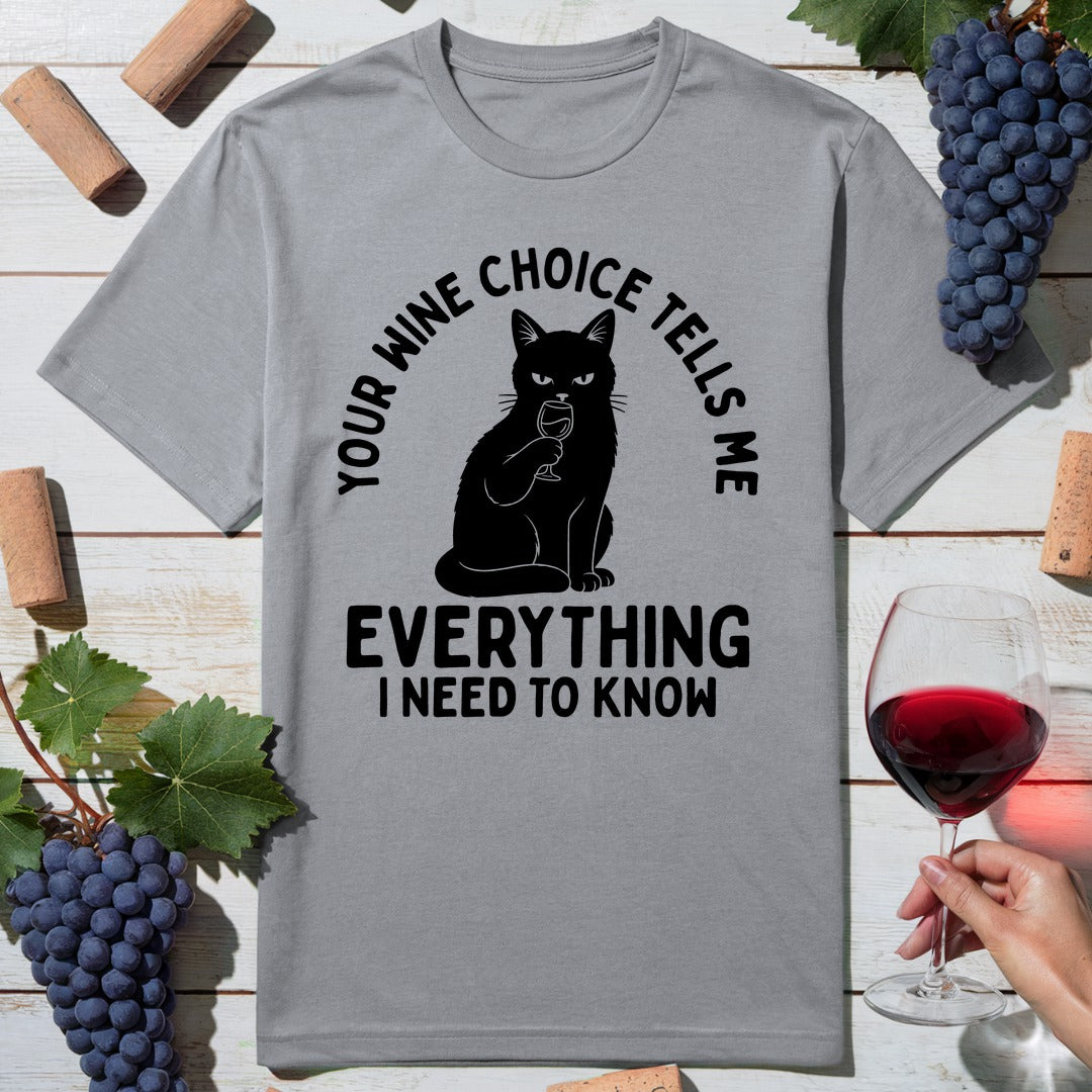 Cat Wine Choice T-Shirt