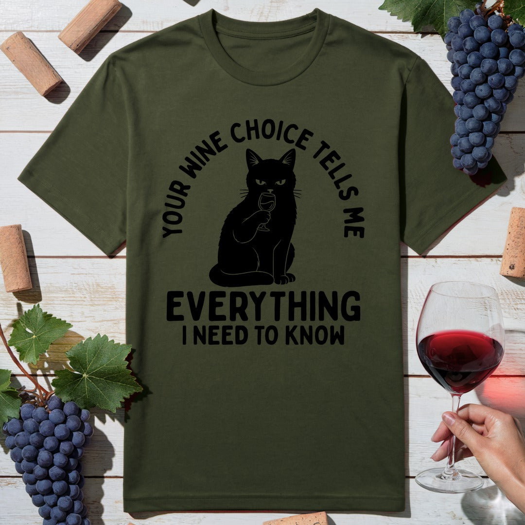 Cat Wine Choice T-Shirt