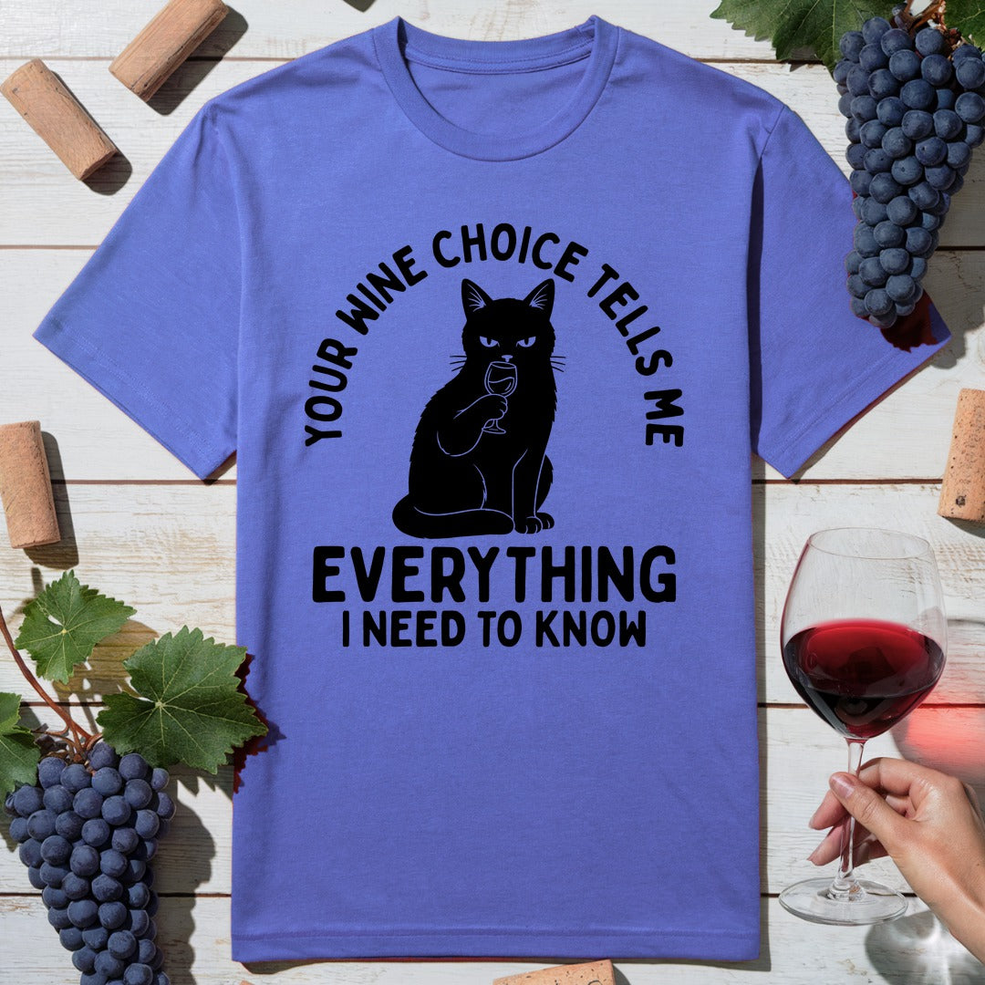 Cat Wine Choice T-Shirt