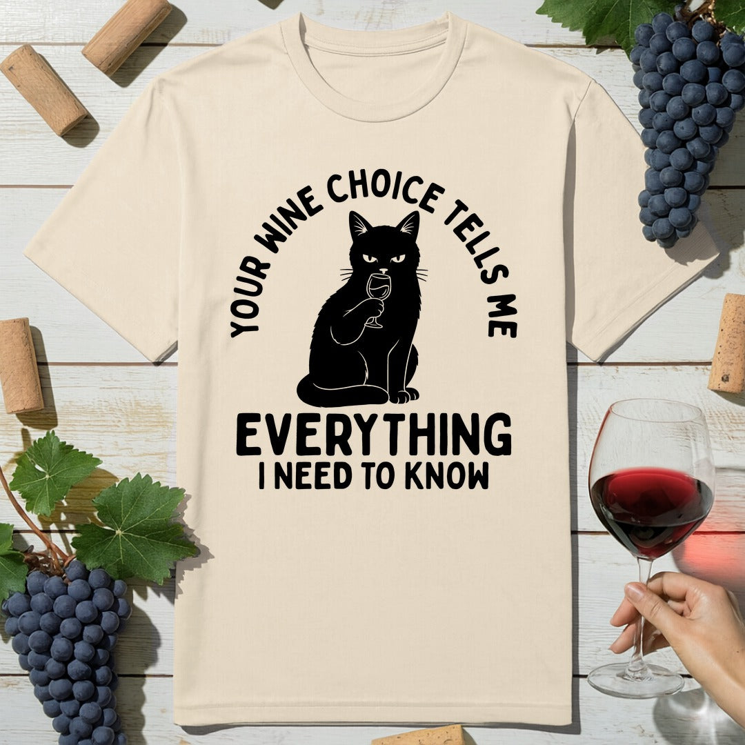 Cat Wine Choice T-Shirt