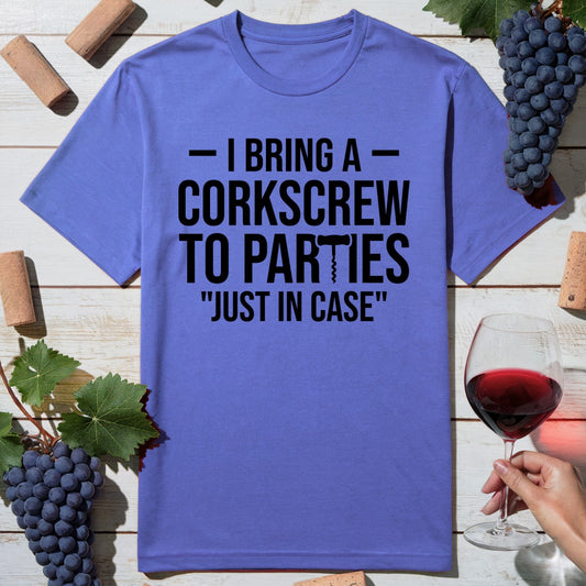 Emergency Corkscrew Party T-Shirt