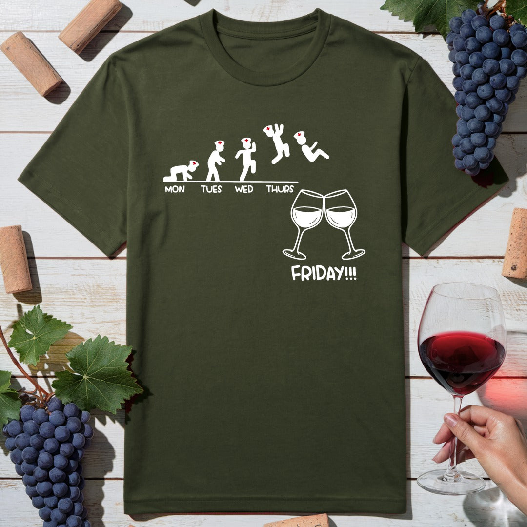Friday Wine Dive T-Shirt