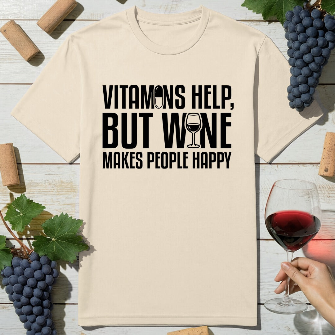 Happy Wine Pill T-Shirt
