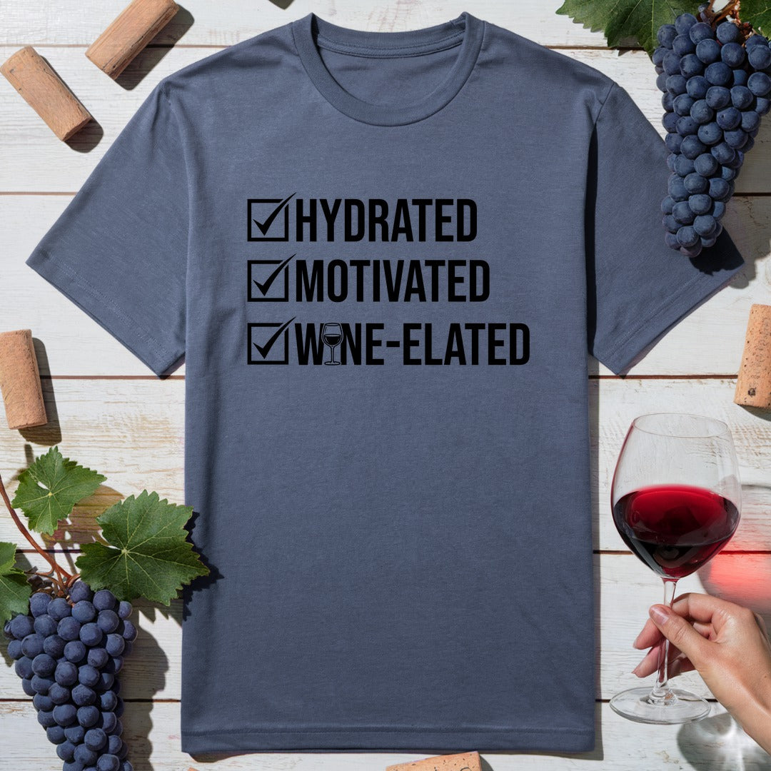 Hydrated Motivated Wine T-Shirt
