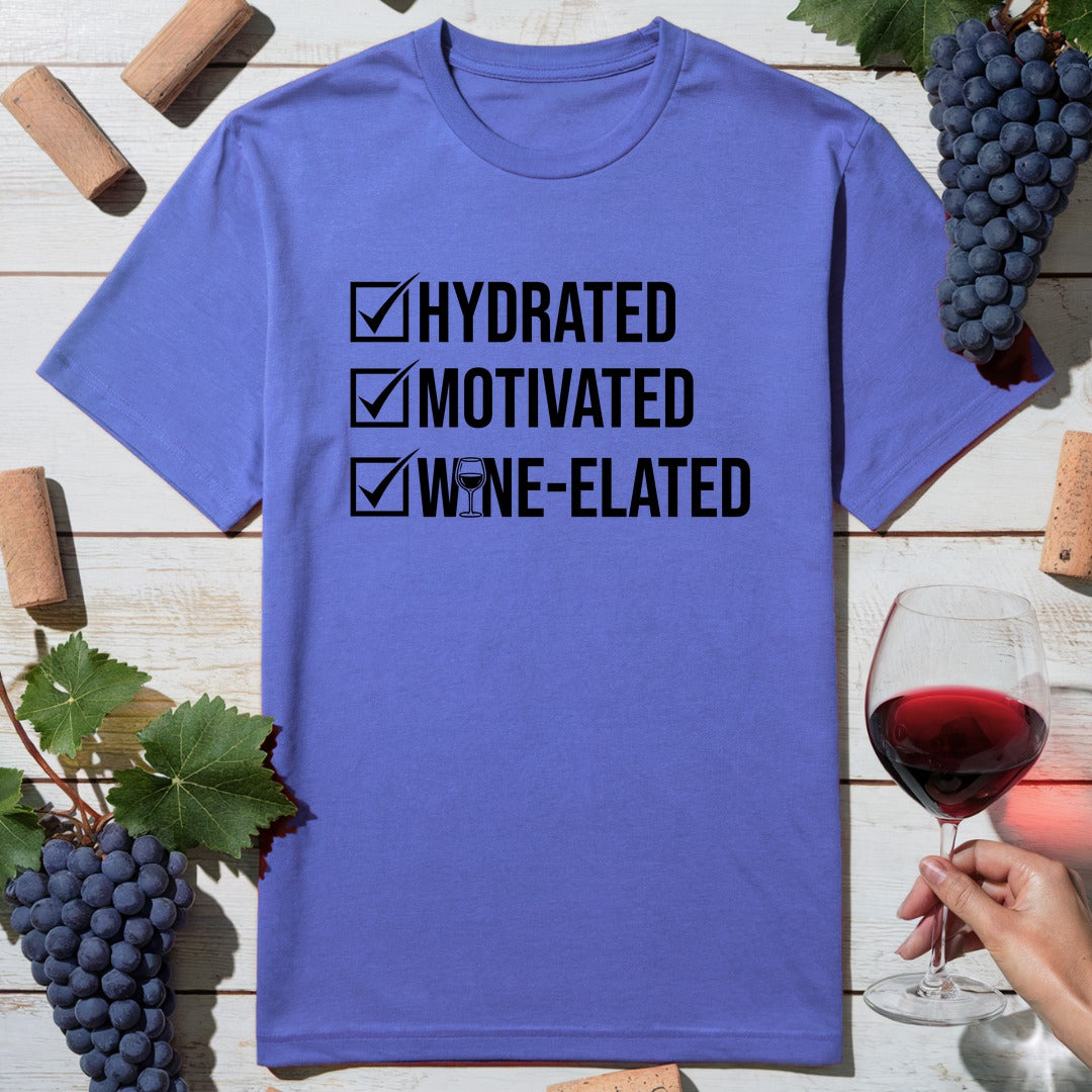 Hydrated Motivated Wine T-Shirt