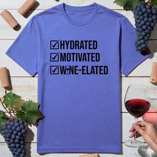 Hydrated Motivated Wine T-Shirt