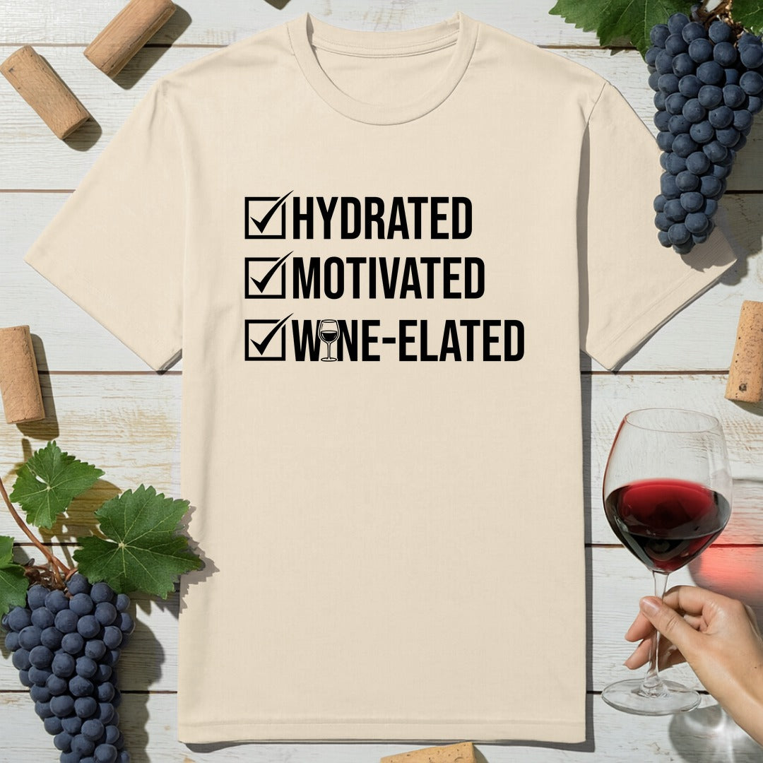 Hydrated Motivated Wine T-Shirt
