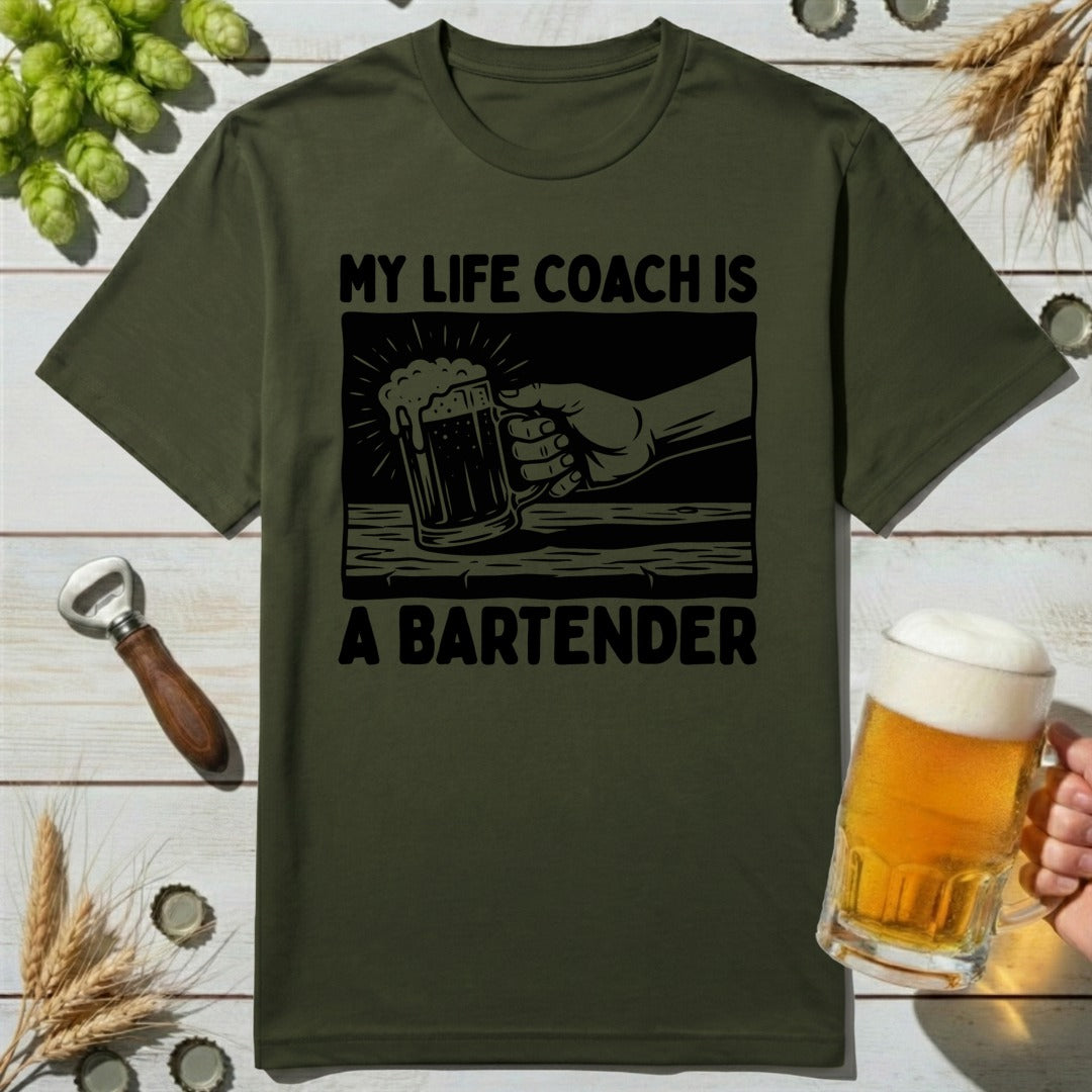 Life Coach Bartender T-Shirt