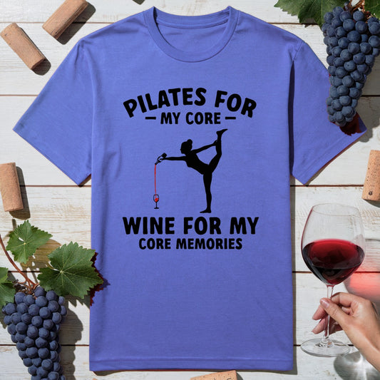 Pilates Pose Wine T-Shirt