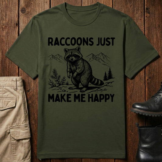 Raccoon Cheer T-Shirt