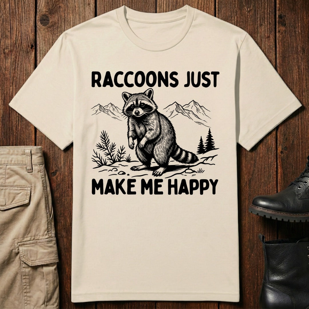 Raccoon Cheer T-Shirt