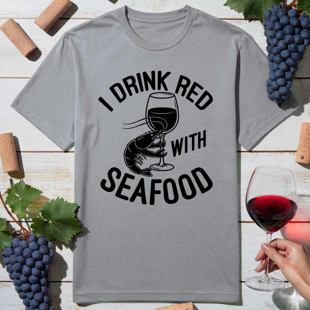 Red With Seafood T-Shirt