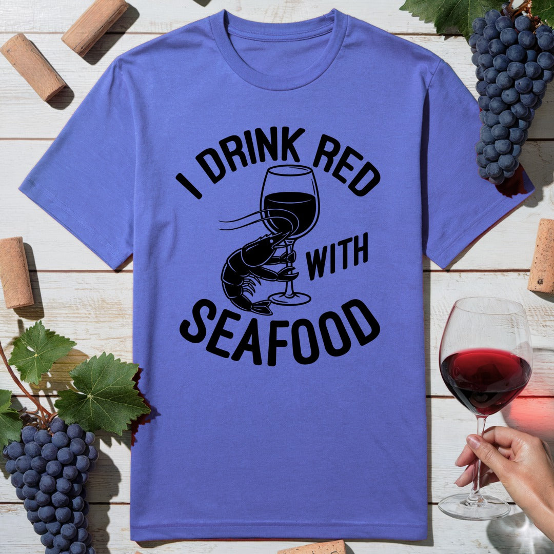 Red With Seafood T-Shirt