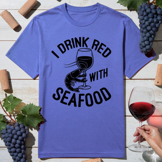 Red With Seafood T-Shirt
