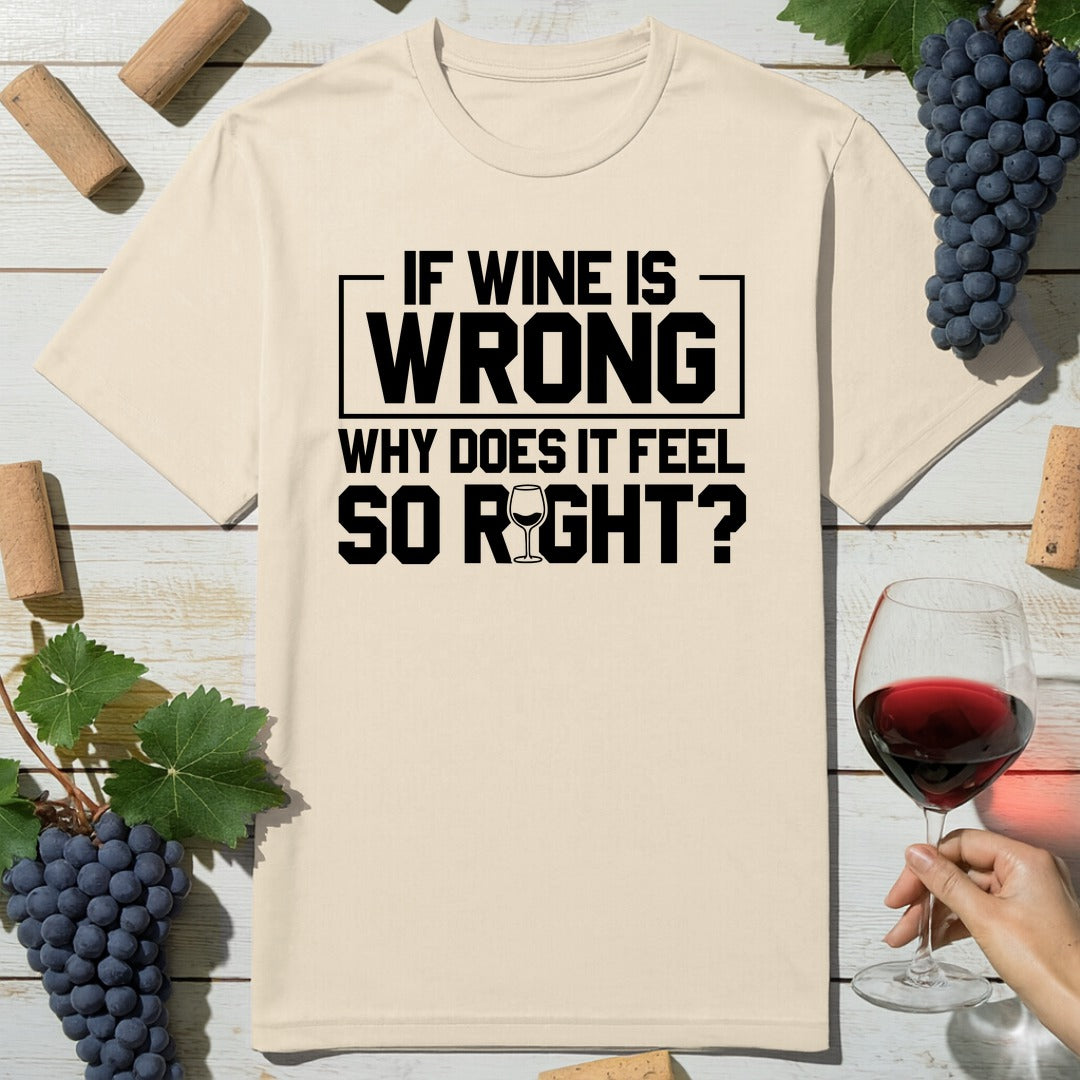 Wine Feels Right T-Shirt