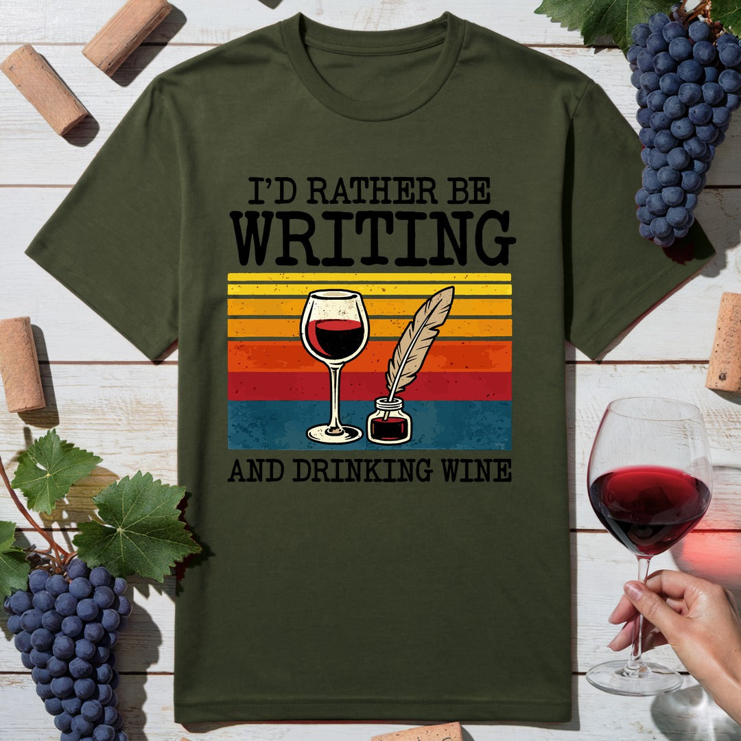 Writing Wine T-Shirt