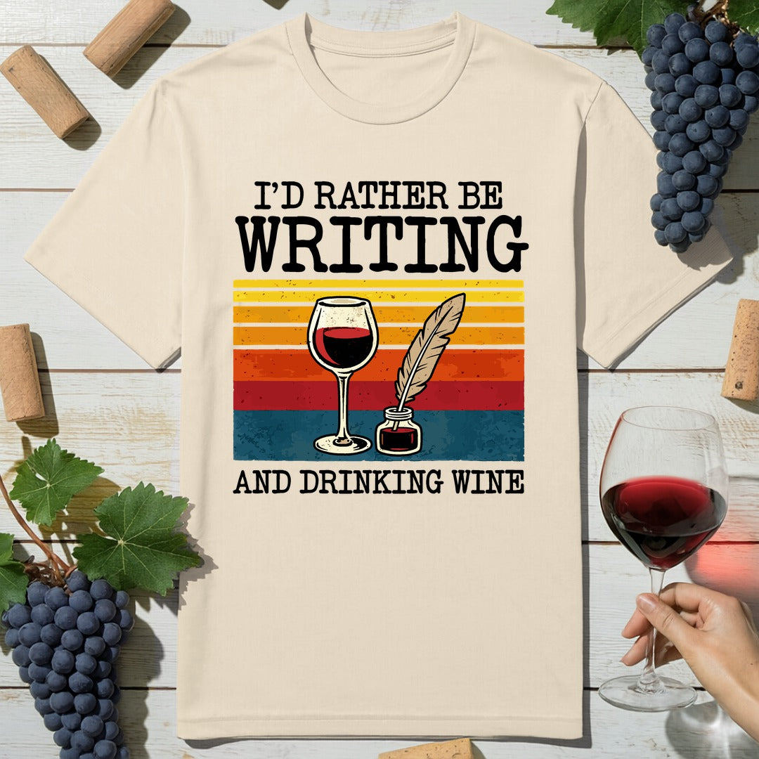 Writing Wine T-Shirt