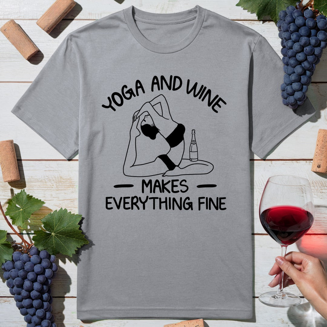Yoga Wine Fine T-Shirt