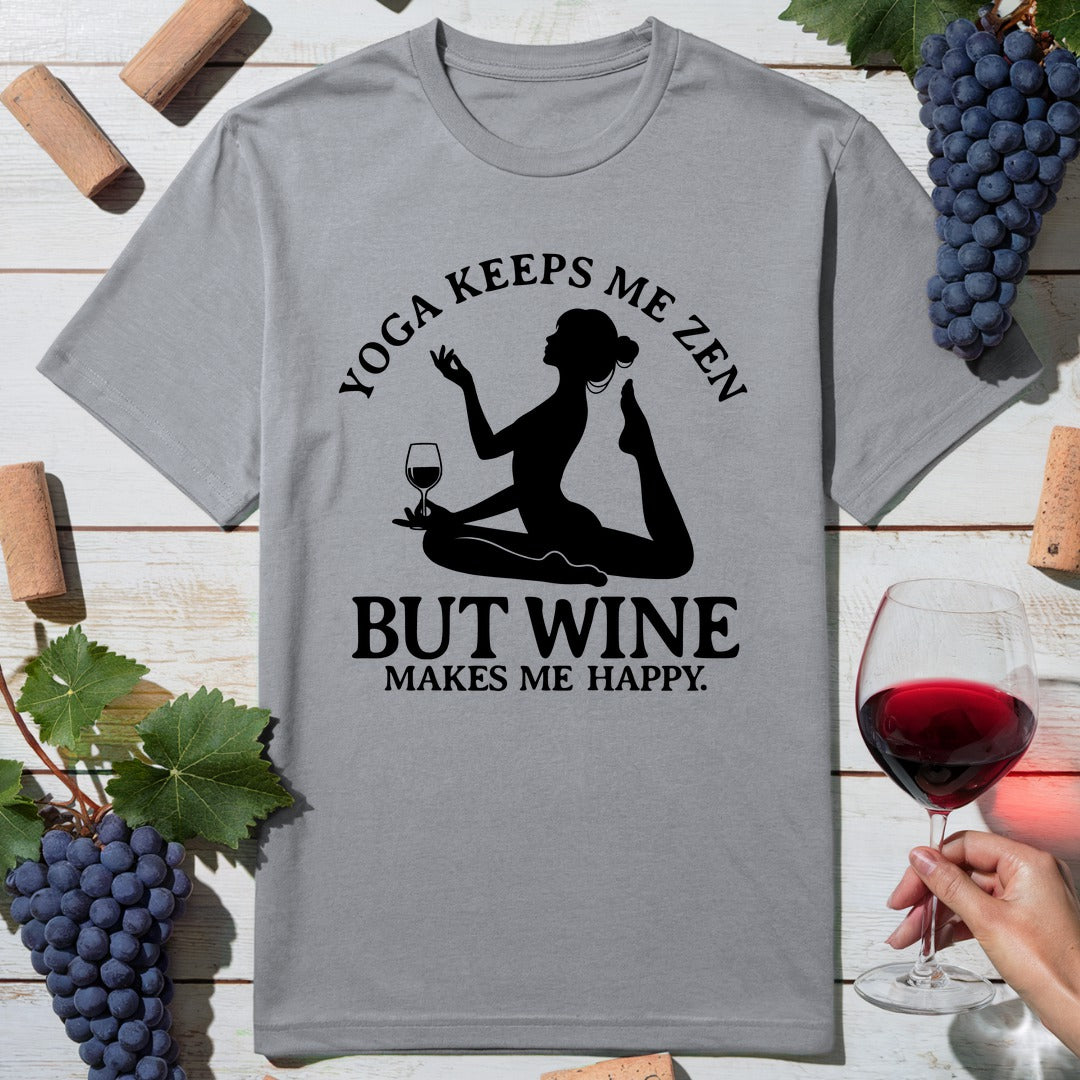 Zen Wine Pose T-Shirt