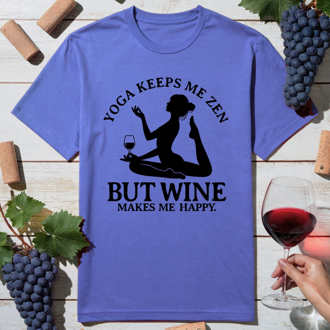 Zen Wine Pose T-Shirt