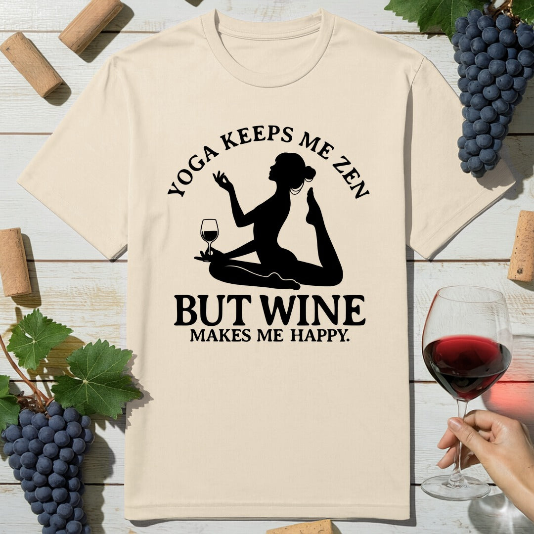 Zen Wine Pose T-Shirt